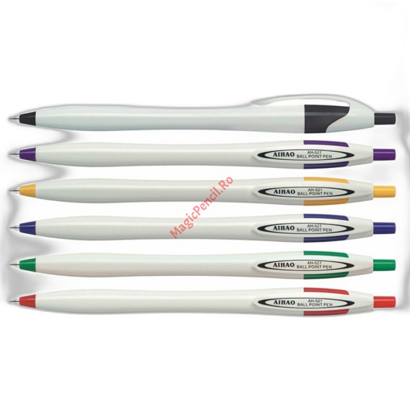 Pix cu mecanism, plastic, mina albastra, 521